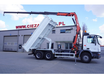 Camión grúa, Camión grúa MERCEDES-BENZ Actros 2641 6×4 E5 / Crane / Dumper / 110000 km!: foto 3