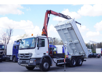 Camión grúa, Camión grúa MERCEDES-BENZ Actros 2641 6×4 E5 / Crane / Dumper / 110000 km!: foto 2