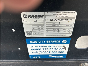 Remolque portacontenedore/ Intercambiable nuevo Krone 2 Achswechselfahrgestell, Typ: MAXI AZW 18 eL3B7: foto 4