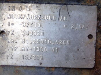 Diferencial para Camión MAN HY - 1350 all ratios 2.85 ; 3.08 ; 2.71 ; 3.7 . 81350106134, 813: foto 5