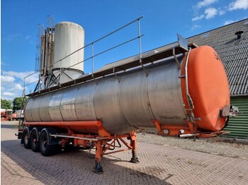 Semirremolque cisterna Burg Chemical - INOX - RVS - 31 m3 - 3 Comp.: foto 4