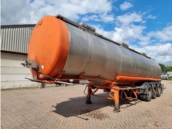 Semirremolque cisterna Burg Chemical - INOX - RVS - 31 m3 - 3 Comp.: foto 2
