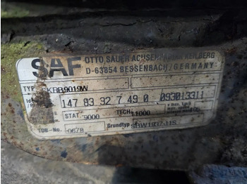 Eje y piezas para Camión SAF SKRB9019W: foto 5