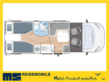 Autocaravana perfilada Chausson 627 TITANIUM / - 2026 - / EINZELBETTEN & HUBBETT: foto 2