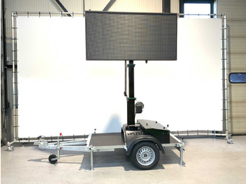 Equipo de construcción, Remolque Viplex tekstkar P8 ledscherm op aanhangwagen: foto 4