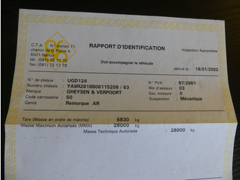 Remolque portavehículos Remorque porte engin Gheysen&Verpoort R2818B: foto 4