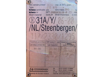 Tanque de almacenamiento Kiwa IBC Steenbergen 750 liter Dieseltank met handpomp: foto 4