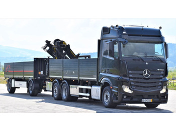 Camión grúa, Camión caja abierta Mercedes-Benz ACTROS 2542 + PK18002-EH C/FUNK + Anhänger!: foto 3