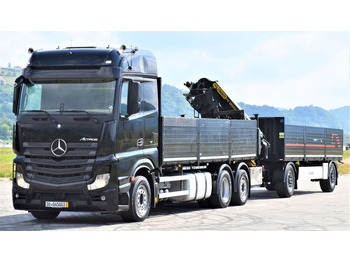 Camión grúa, Camión caja abierta Mercedes-Benz ACTROS 2542 + PK18002-EH C/FUNK + Anhänger!: foto 4