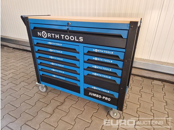 Equipo de taller Unused NORTH-TOOL JUMBO-PRO 12 Drawer Tool Cabinet,  Professional Tools: foto 3