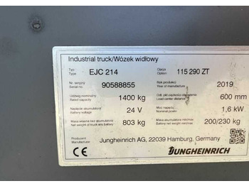 Apilador Jungheinrich EJC214: foto 4 Apilador Jungheinrich EJC214: foto 4