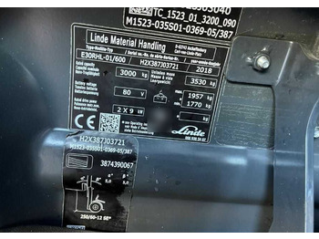Carretilla elevadora eléctrica Linde E30RHL/600: foto 4 Carretilla elevadora eléctrica Linde E30RHL/600: foto 4