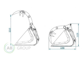 Cazo cargador para Maquinaria agrícola ArkMET silage crocodile bucket XXL A403.220, 2.2 m: foto 4 Cazo cargador para Maquinaria agrícola ArkMET silage crocodile bucket XXL A403.220, 2.2 m: foto 4