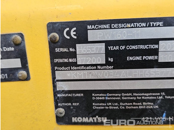Excavadora de ruedas KOMATSU PW160