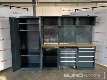 Equipo de taller Unused Boss 2.6m 9 Drawer, 5 Cabinet Tool Station: foto 4