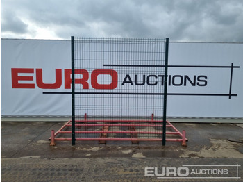 Equipo de construcción Unused Galvanised & Powder Coated Heavy Duty (5mm) Wire Mesh Fencing, 25 x H2.4m x W2.2m Panels, 26 x 60mm x 60mm x3m Posts, with Fittings (Green): foto 2