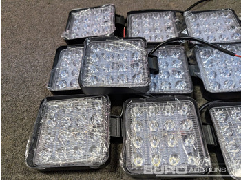 Equipo de construcción Unused LED Work Lights, 48w, 12V/24V, Adjustable Bracket, IP67 Waterproof, 6000k White (10 of): foto 3
