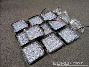 Equipo de construcción Unused LED Work Lights, 48w, 12V/24V, Adjustable Bracket, IP67 Waterproof, 6000k White (10 of): foto 4