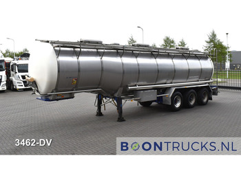 Semirremolque cisterna Burg BPO 12-27 Z TANK | 32,7 M³ * 3 COMP. * FOOD * STAINLESS STEEL * APK 05-2025: foto 5