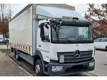 Camión lona Mercedes-Benz Atego 3 4x2 1230 Schiebeplane Palfinger Bühne: foto 1