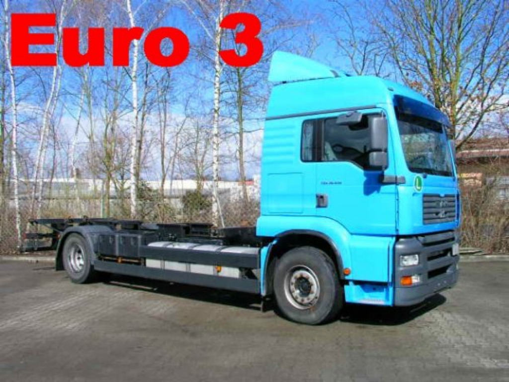 MAN TGA 02 18.410 TGA2 Achs BDF- LKW - Camión portacontenedore/ Intercambiable: foto 1 MAN TGA 02 18.410 TGA2 Achs BDF- LKW - Camión portacontenedore/ Intercambiable: foto 1