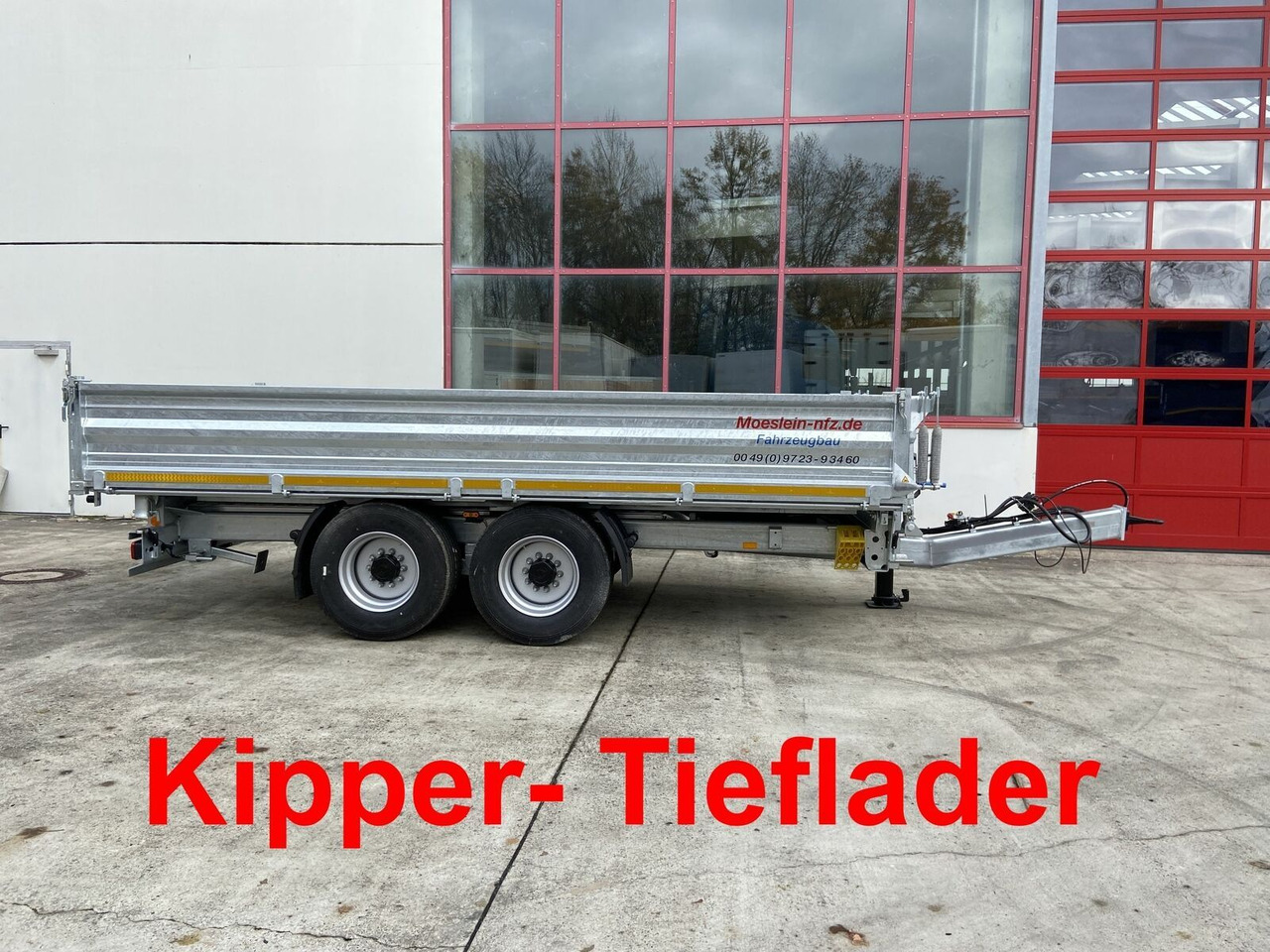 Möslein 14 t Tandemkipper Tieflader Breite Reifen-- Neu - Remolque volquete: foto 1 Möslein 14 t Tandemkipper Tieflader Breite Reifen-- Neu - Remolque volquete: foto 1