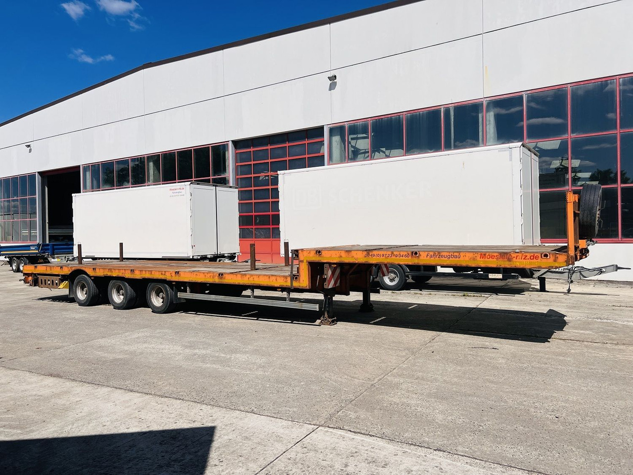Möslein 3 Achs Satteltieflader Plato 45 t GGfür Fertigt - Semirremolque góndola rebajadas: foto 4 Möslein 3 Achs Satteltieflader Plato 45 t GGfür Fertigt - Semirremolque góndola rebajadas: foto 4