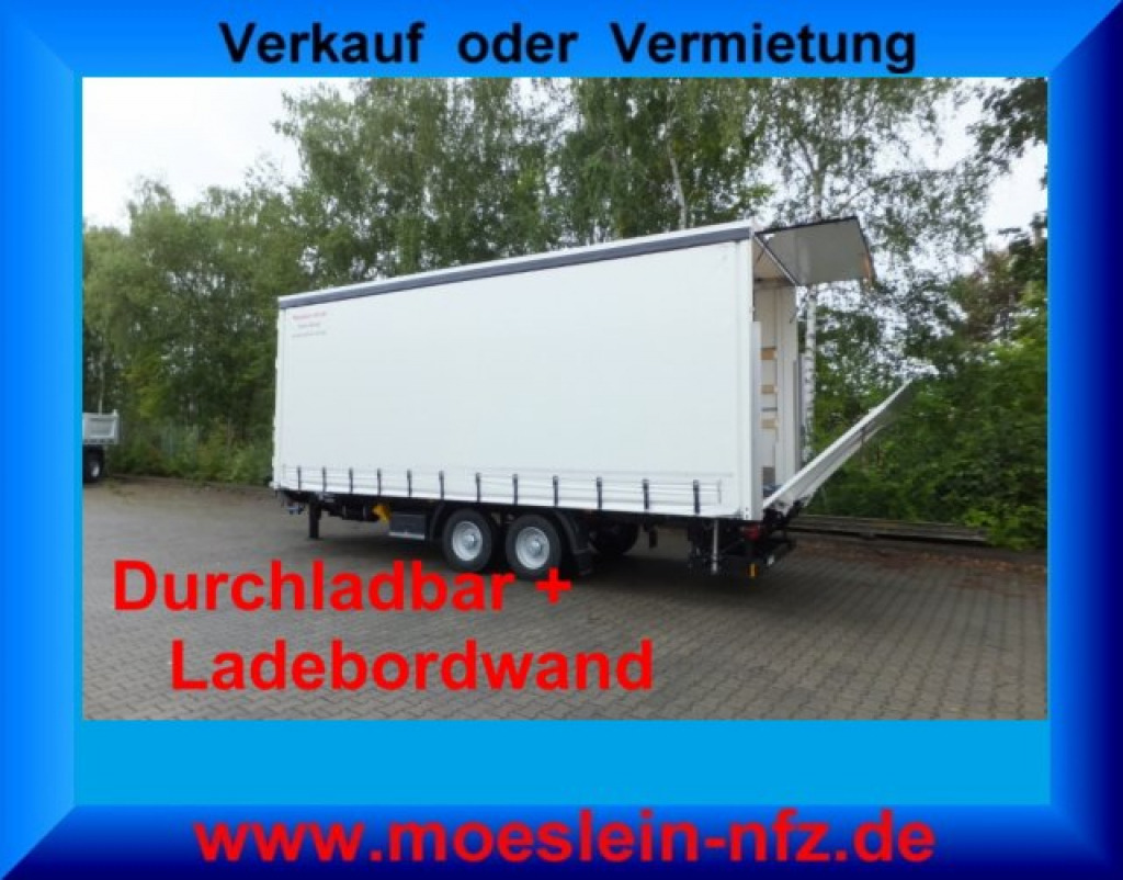 Möslein TPS 11 DL 7,30 neuer Planenanhänger, Ladebordwand + Durchladbar - Remolque con toldo: foto 1 Möslein TPS 11 DL 7,30 neuer Planenanhänger, Ladebordwand + Durchladbar - Remolque con toldo: foto 1
