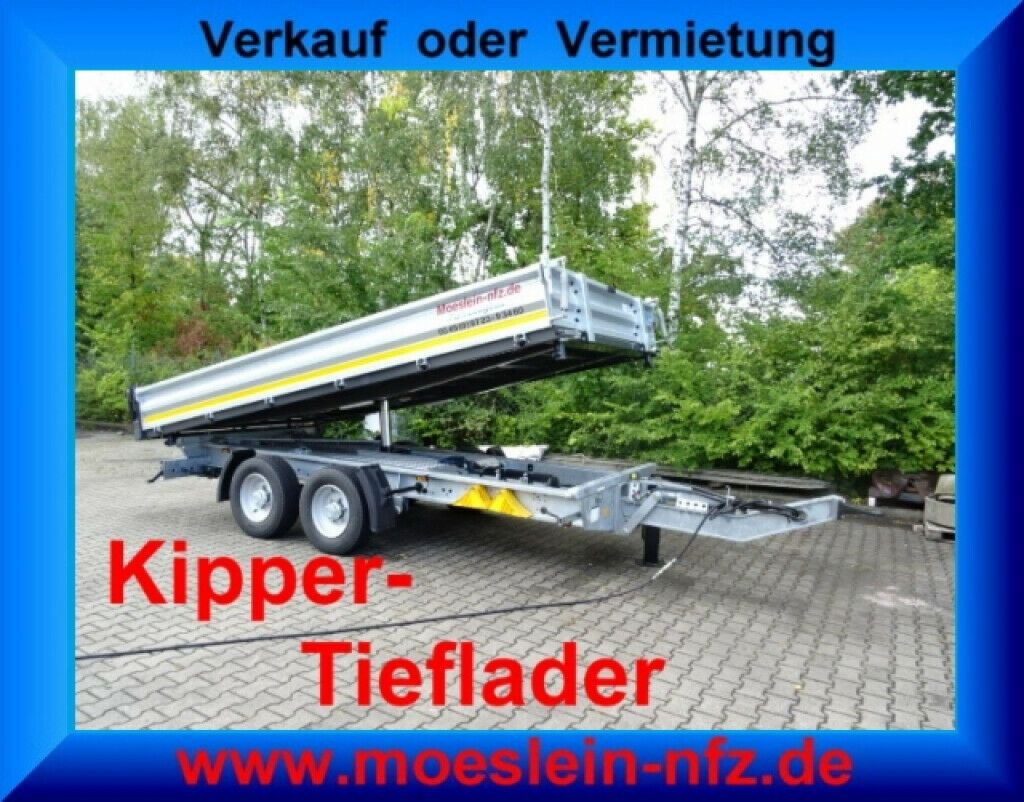 Möslein neuer Tandem 3- Seitenkipper Tieflader-- Neufah - Remolque volquete: foto 1 Möslein neuer Tandem 3- Seitenkipper Tieflader-- Neufah - Remolque volquete: foto 1