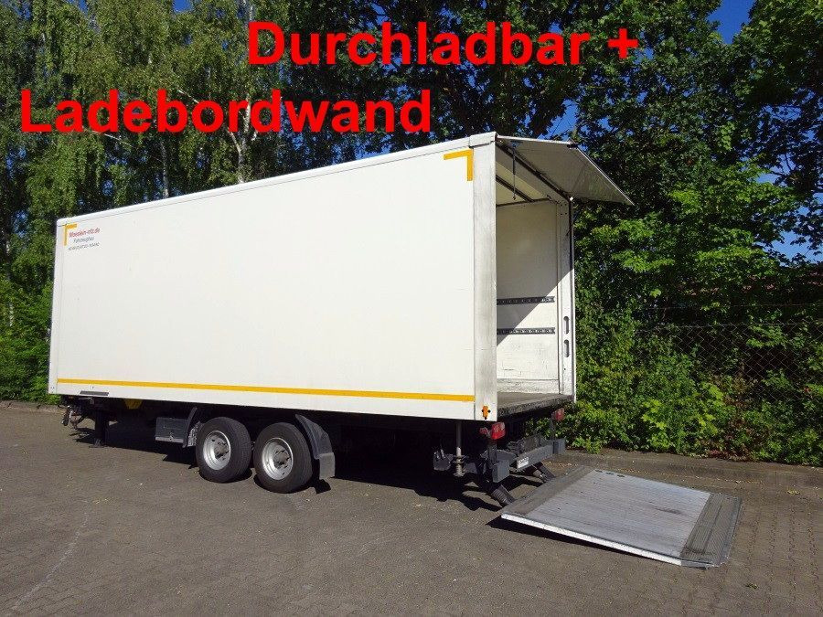 Tandemkoffer, Ladebordwand + Durchladbar - Remolque caja cerrada: foto 1 Tandemkoffer, Ladebordwand + Durchladbar - Remolque caja cerrada: foto 1