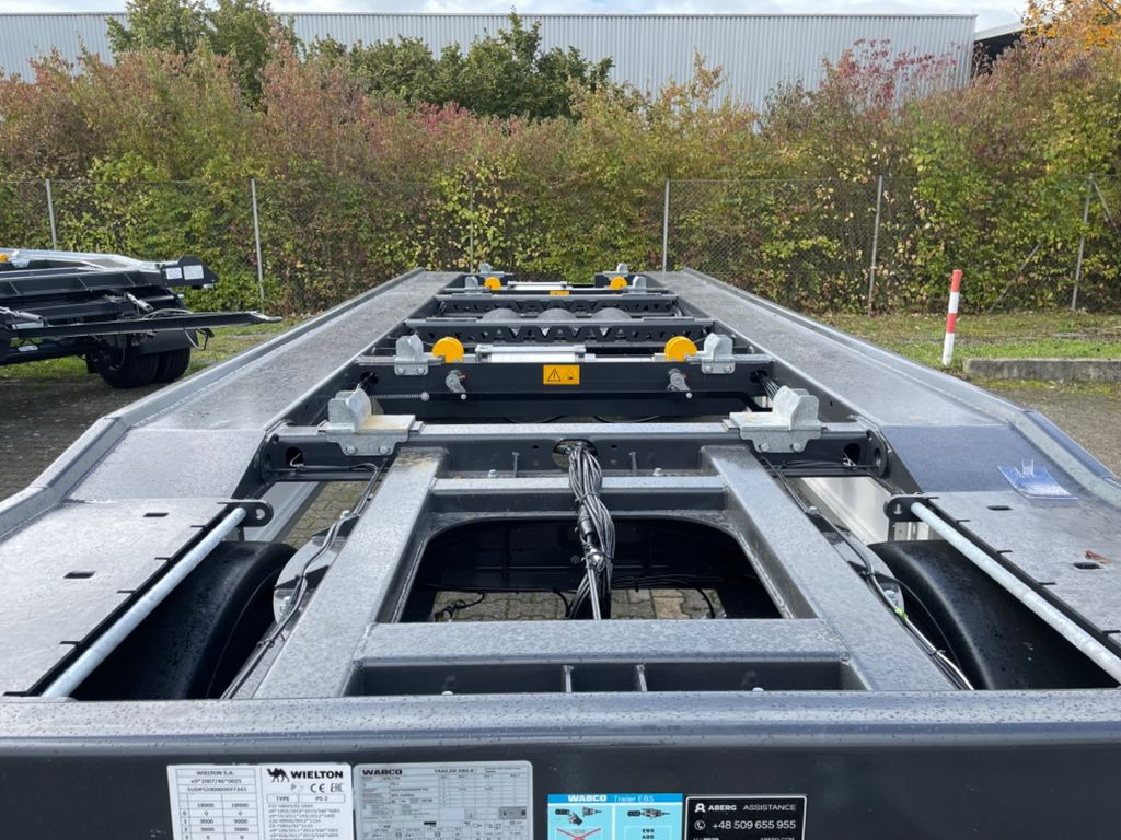 Remolque multilift/ Portacontenedores de cadenas nuevo Wielton 2-Achs Außenroller-Abrollanhänger: foto 8
