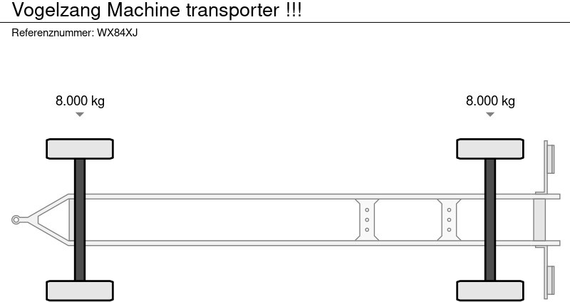 Remolque góndola rebajadas Vogelzang Machine transporter !!!: foto 19