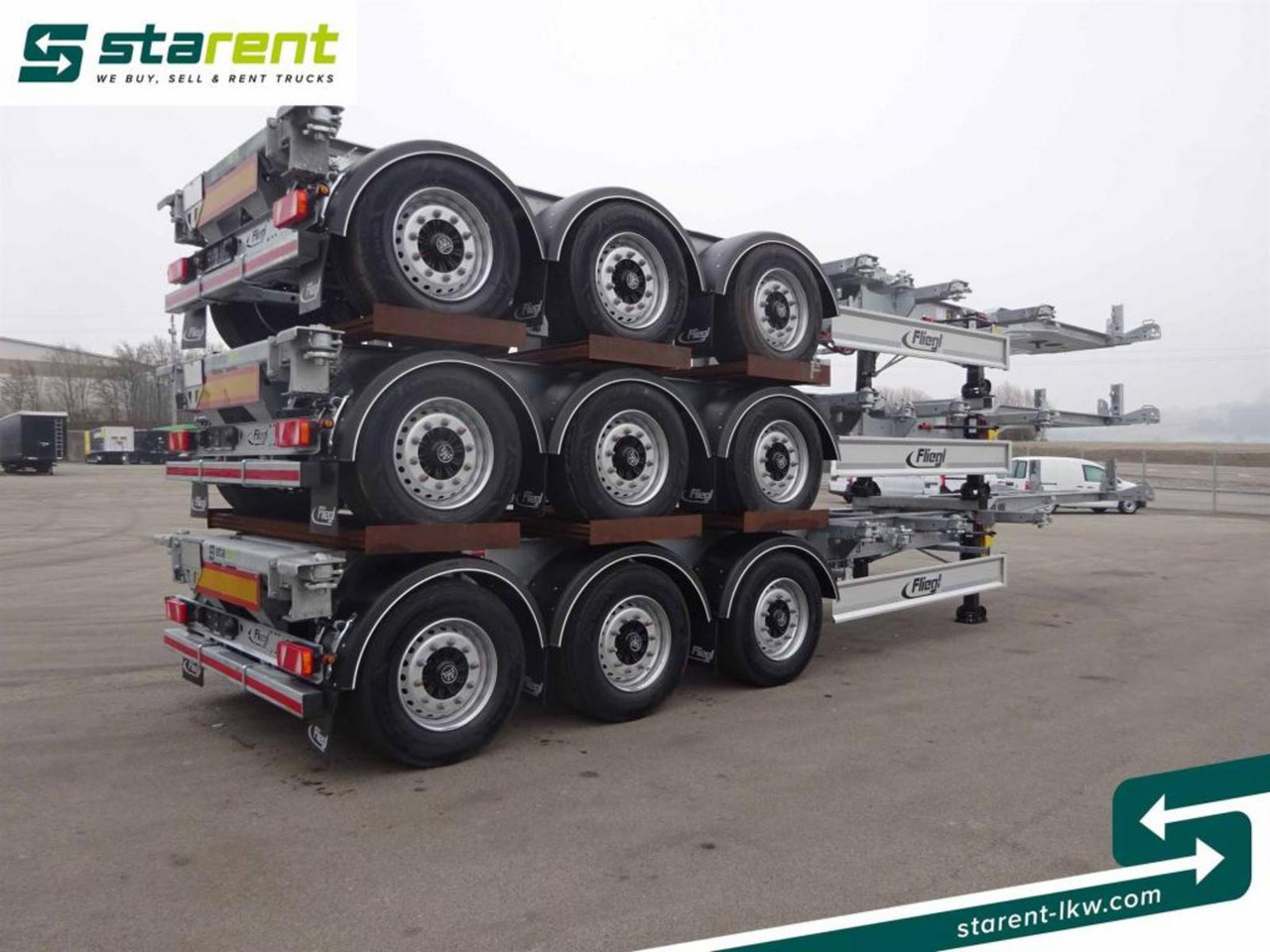 Fliegl Containerchassis ADR 1x20/2x20/1x30/1x40/1x45 - Semirremolque chasis: foto 5 Fliegl Containerchassis ADR 1x20/2x20/1x30/1x40/1x45 - Semirremolque chasis: foto 5