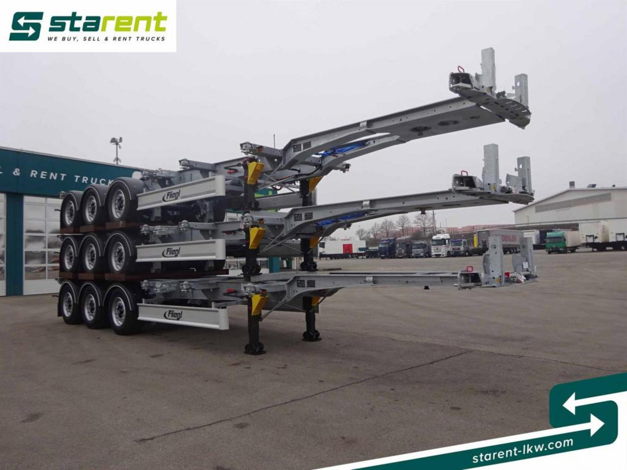Fliegl Containerchassis ADR 1x20/2x20/1x30/1x40/1x45 - Semirremolque chasis: foto 3 Fliegl Containerchassis ADR 1x20/2x20/1x30/1x40/1x45 - Semirremolque chasis: foto 3