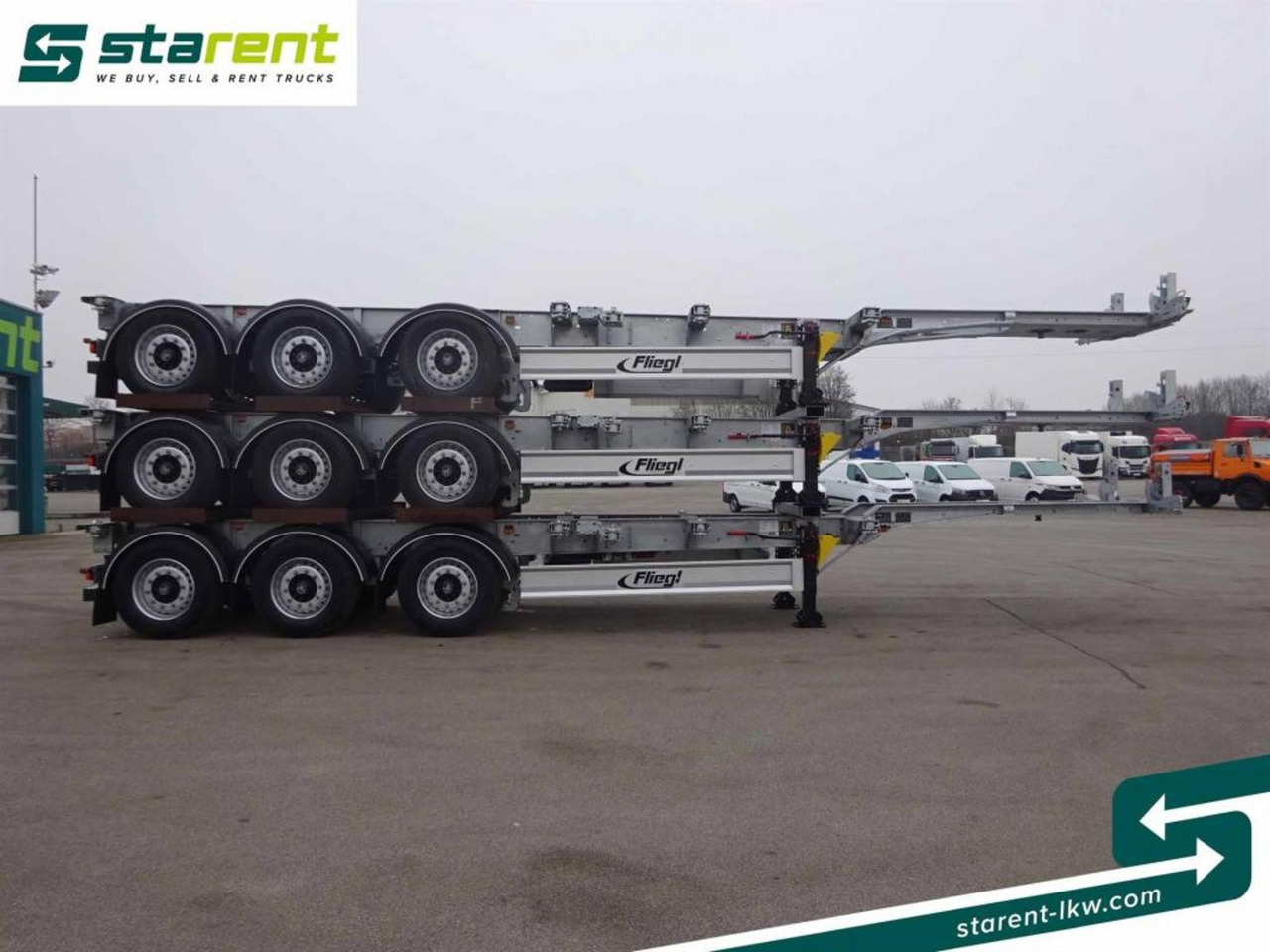 Fliegl Containerchassis ADR 1x20/2x20/1x30/1x40/1x45 - Semirremolque chasis: foto 4 Fliegl Containerchassis ADR 1x20/2x20/1x30/1x40/1x45 - Semirremolque chasis: foto 4
