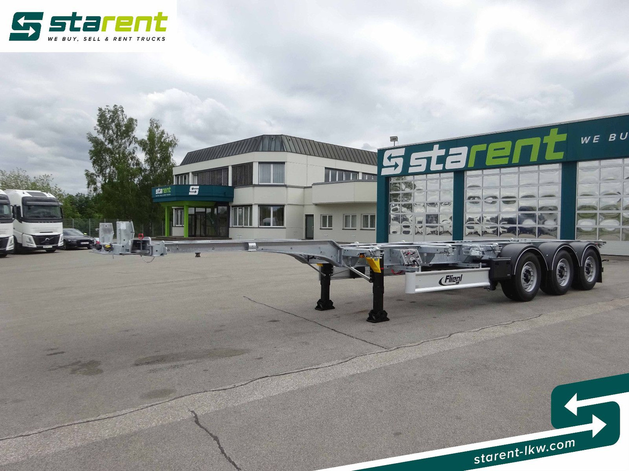 Fliegl Containerchassis ADR, 1x20/2x20/1x30/1x40/1x45 - Semirremolque portacontenedore/ Intercambiable: foto 1 Fliegl Containerchassis ADR, 1x20/2x20/1x30/1x40/1x45 - Semirremolque portacontenedore/ Intercambiable: foto 1
