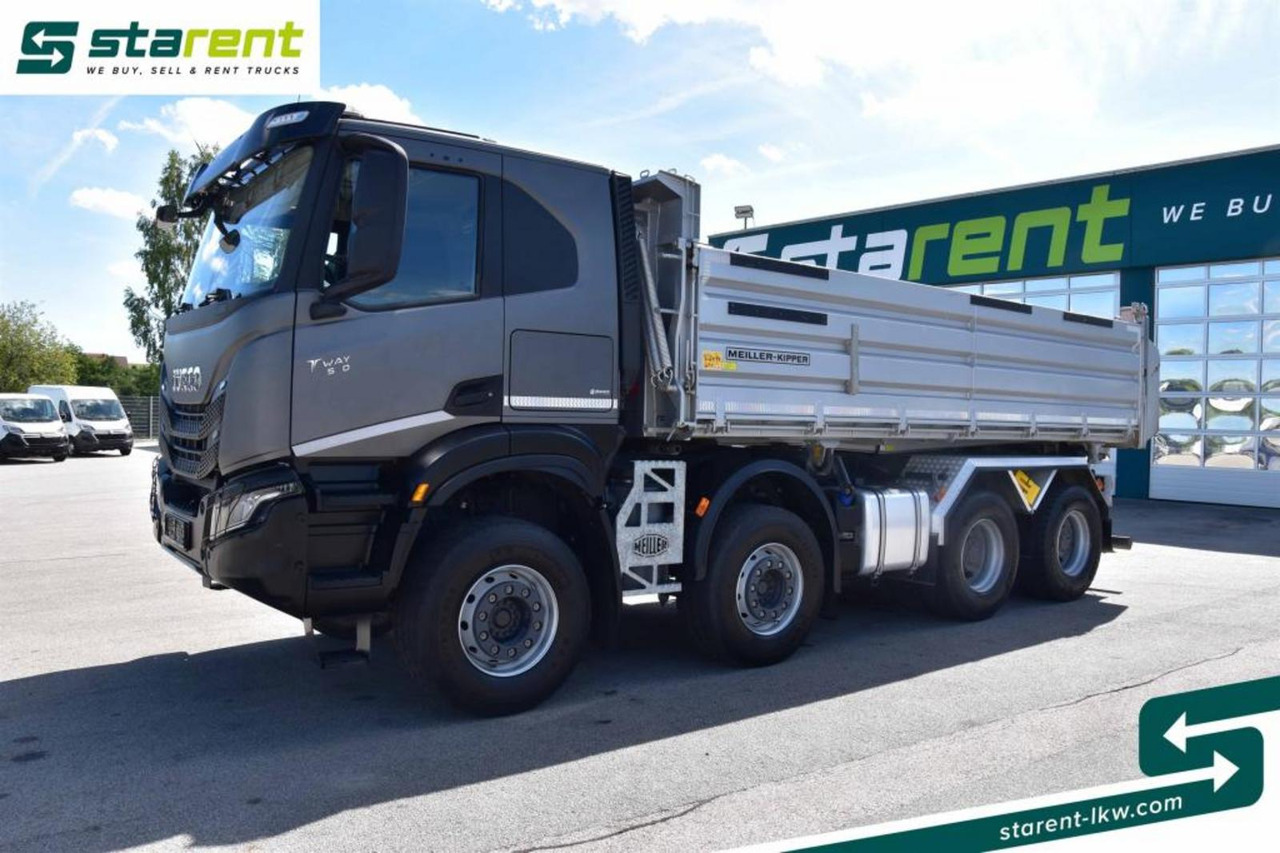 Iveco T-Way 510 8x4 Meiler 3 Seitenkipper Navi Drehlicht - Camión volquete: foto 1 Iveco T-Way 510 8x4 Meiler 3 Seitenkipper Navi Drehlicht - Camión volquete: foto 1