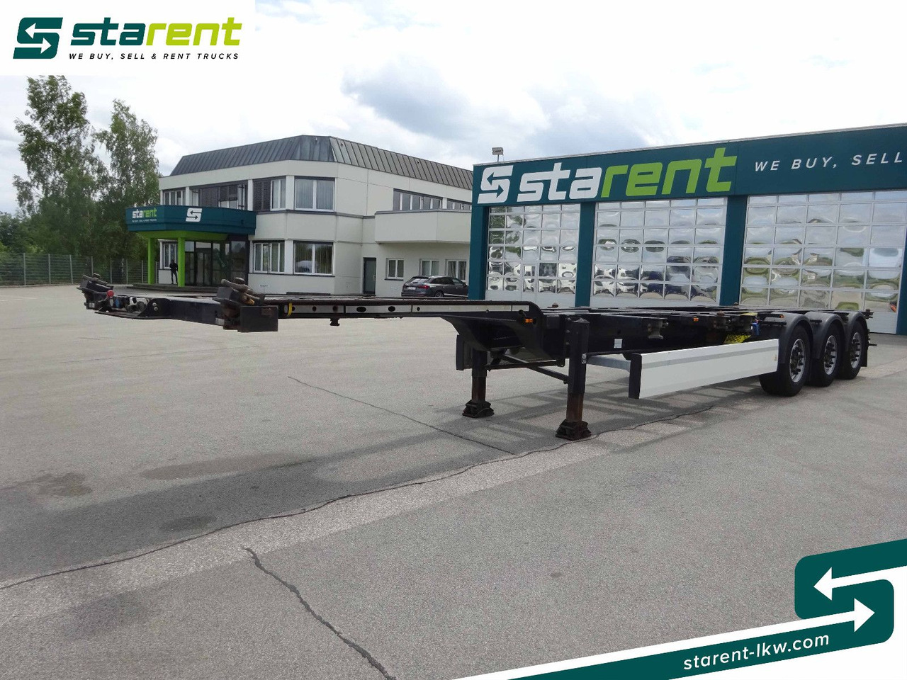 Krone Containerchassis 1x20/2x20/1x40/1x45, Liftachse - Semirremolque portacontenedore/ Intercambiable: foto 1 Krone Containerchassis 1x20/2x20/1x40/1x45, Liftachse - Semirremolque portacontenedore/ Intercambiable: foto 1