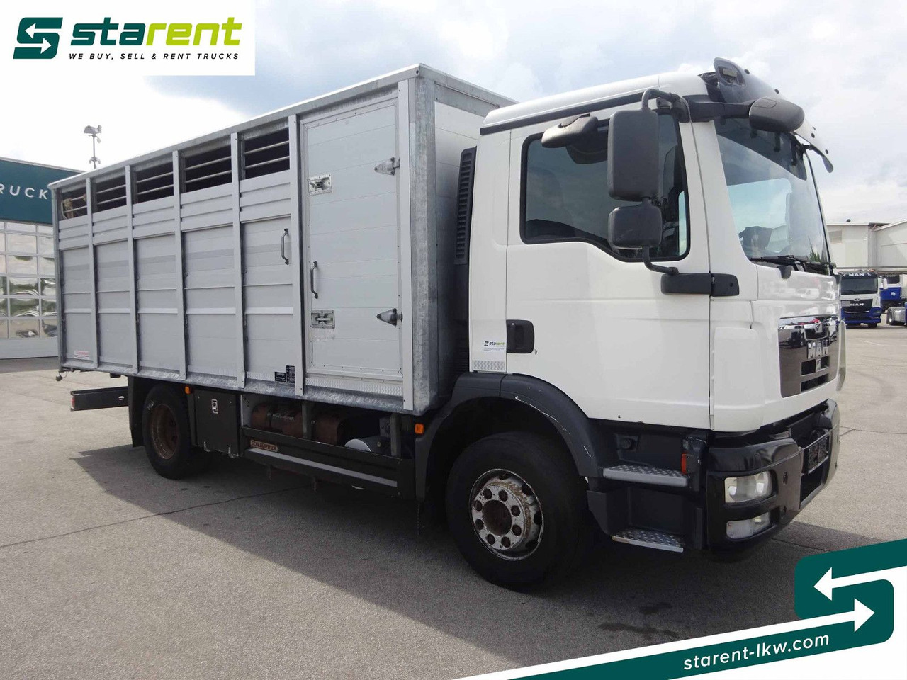 MAN TGM 15.290 Viehtransporter, Scheuwimmer Aufbau - Camión para caballos: foto 3 MAN TGM 15.290 Viehtransporter, Scheuwimmer Aufbau - Camión para caballos: foto 3