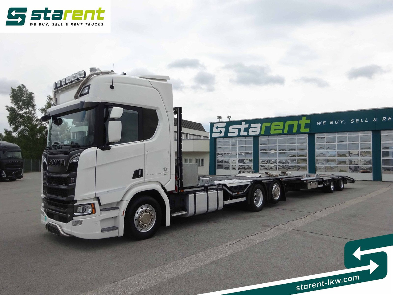 Scania R770 V8 Fahrzeugtransporter + Ziegler Anhänger - Camión portavehículos: foto 1 Scania R770 V8 Fahrzeugtransporter + Ziegler Anhänger - Camión portavehículos: foto 1