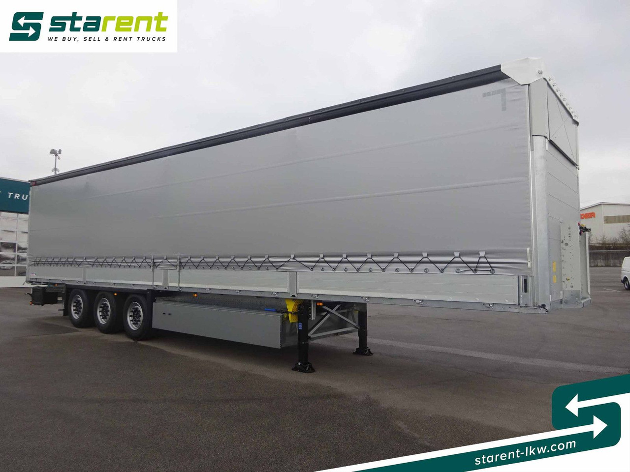 Schmitz Cargobull Tautliner, Bordwand 60cm, Hubdach, Liftachse - Semirremolque lona: foto 3 Schmitz Cargobull Tautliner, Bordwand 60cm, Hubdach, Liftachse - Semirremolque lona: foto 3