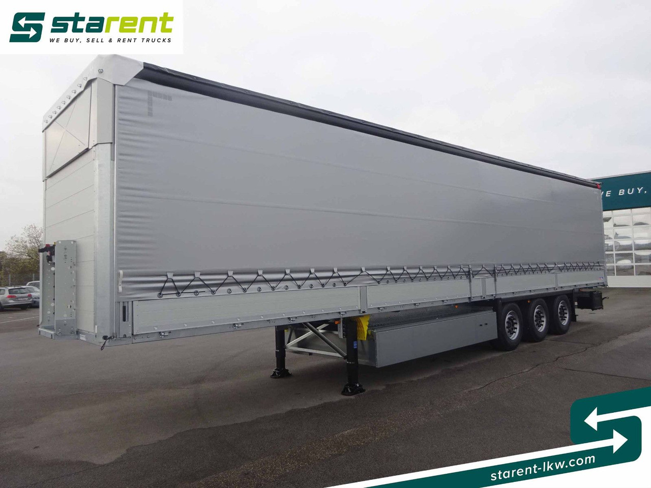 Schmitz Cargobull Tautliner, Bordwand 60cm, Hubdach, Liftachse - Semirremolque lona: foto 1 Schmitz Cargobull Tautliner, Bordwand 60cm, Hubdach, Liftachse - Semirremolque lona: foto 1