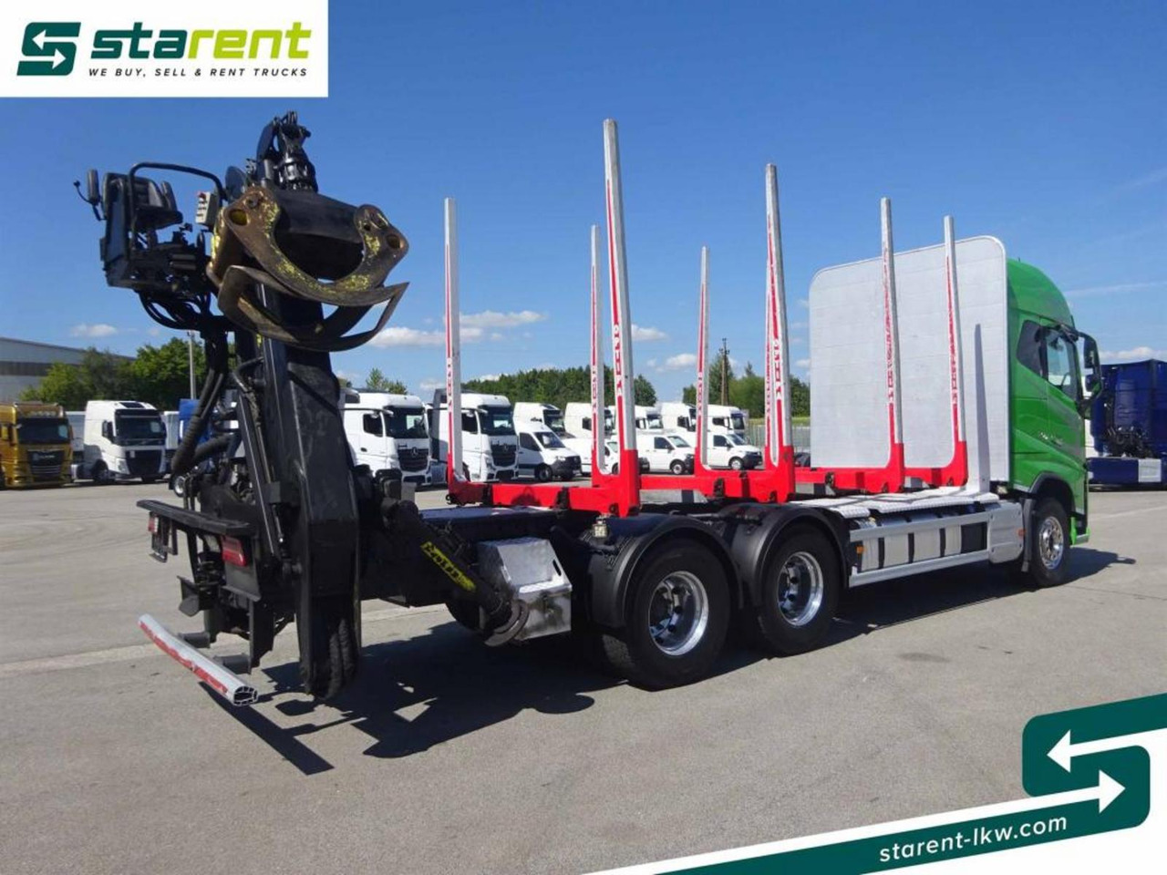 Volvo FH16 750 6x4 Holzaufbau mit Kran (Tajfun LIV120Z) - Camión forestal: foto 5 Volvo FH16 750 6x4 Holzaufbau mit Kran (Tajfun LIV120Z) - Camión forestal: foto 5