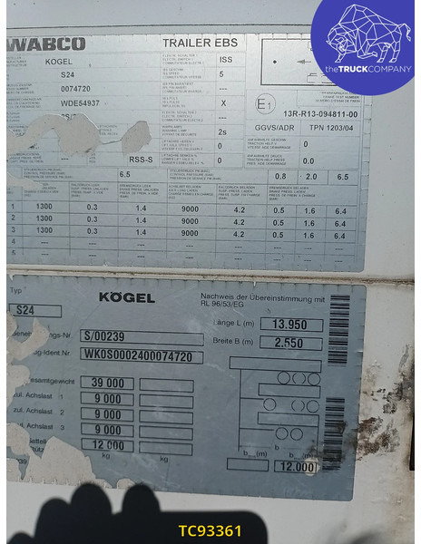 Semirremolque caja cerrada Kögel: foto 7