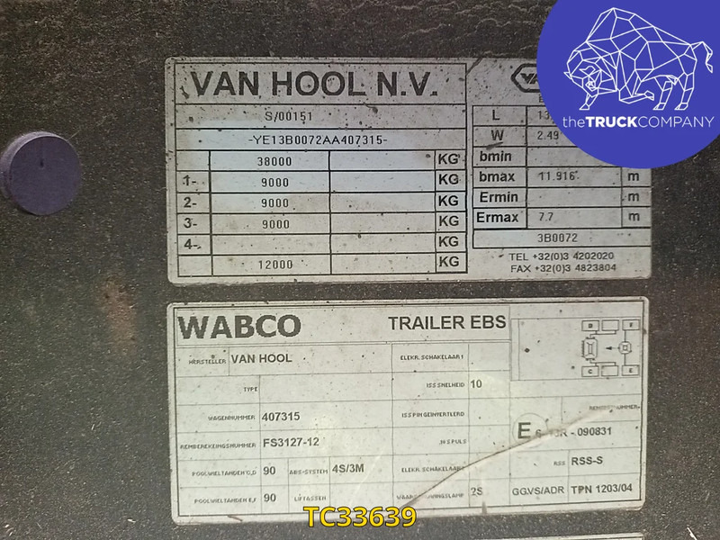 Van Hool - Semirremolque caja cerrada: foto 2 Van Hool - Semirremolque caja cerrada: foto 2