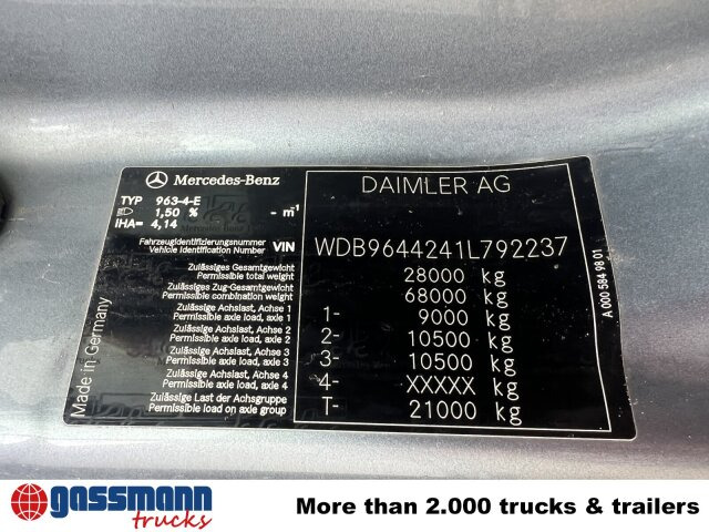 Cabeza tractora Mercedes-Benz Arocs 2651 LS 6x4, Retarder, StreamSpace,: foto 13