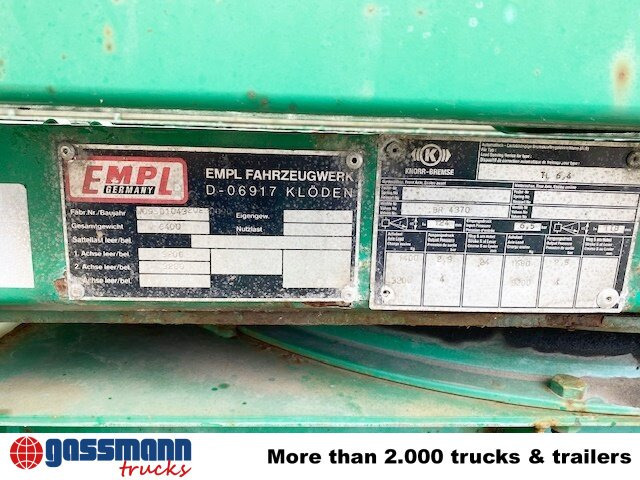 Empl TL 6,4 Spezial-Tiefladeanhänger, - Remolque góndola rebajadas: foto 5 Empl TL 6,4 Spezial-Tiefladeanhänger, - Remolque góndola rebajadas: foto 5