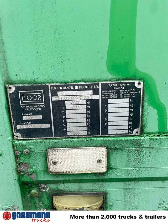 Floor FLMA 10, Blumenanhänger, LBW - Remolque caja cerrada: foto 3 Floor FLMA 10, Blumenanhänger, LBW - Remolque caja cerrada: foto 3