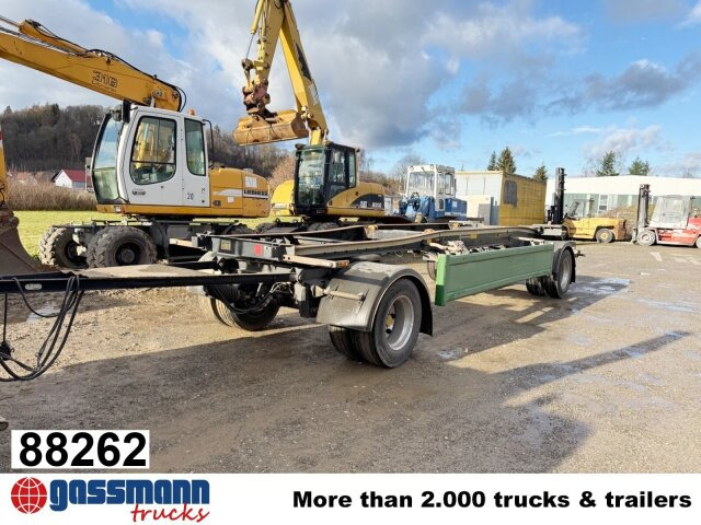Hüffermann HSA 18.70 Schlittenabroller - Remolque multilift/ Portacontenedores de cadenas: foto 1 Hüffermann HSA 18.70 Schlittenabroller - Remolque multilift/ Portacontenedores de cadenas: foto 1