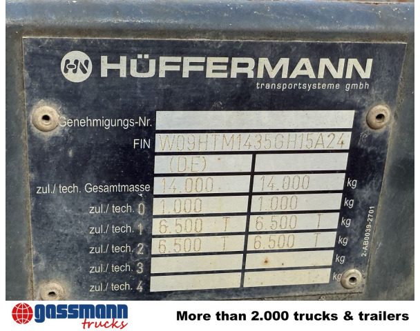 Hüffermann HTM 13.35 P Absetzanhänger - Remolque portacontenedore/ Intercambiable: foto 3 Hüffermann HTM 13.35 P Absetzanhänger - Remolque portacontenedore/ Intercambiable: foto 3